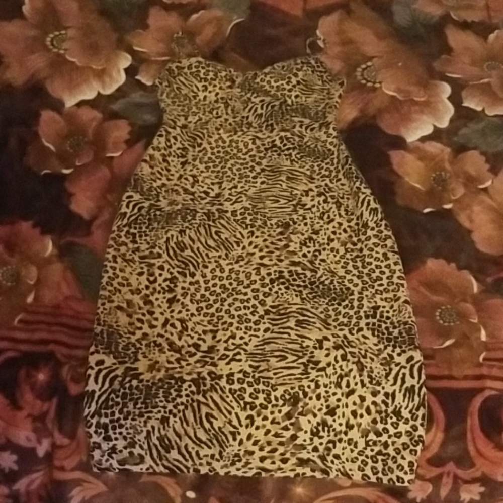 Animal print dress